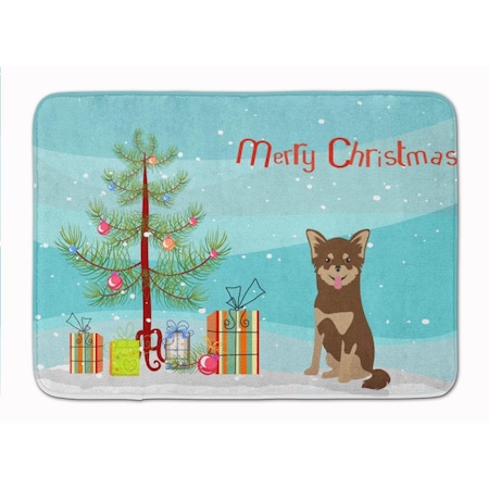 Carolines Treasures Chihuahua Christmas Tree Machine Washable Memory Foam Mat CK3496RUG